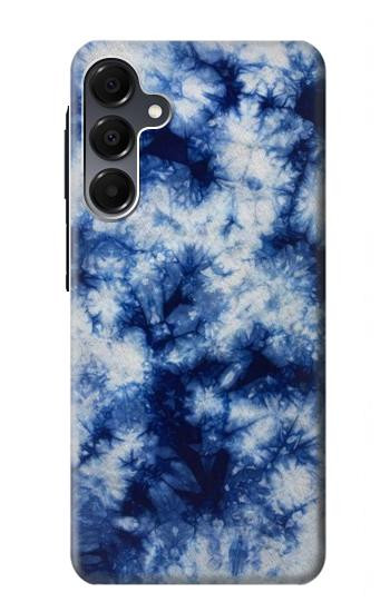 S3439 Tissu Indigo Tie Dye Etui Coque Housse pour Samsung Galaxy A16 5G