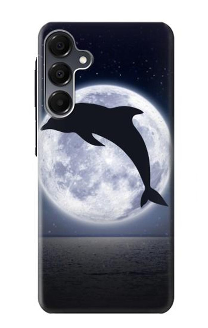 S3510 Dauphin Lune Nuit Etui Coque Housse pour Samsung Galaxy A16 5G