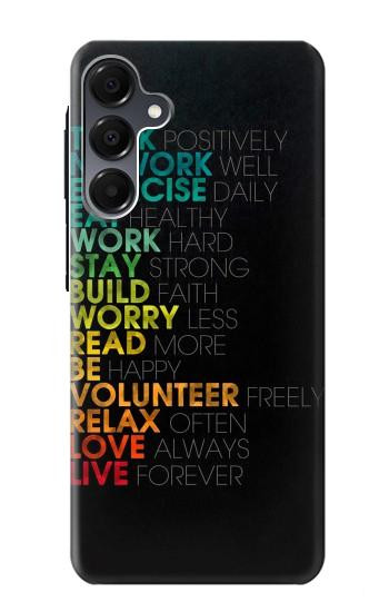 S3523 À des mots Pensez Positifs Etui Coque Housse pour Samsung Galaxy A16 5G