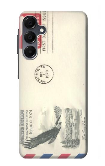 S3551 Art de l'millésimé de la poste enveloppe aérienne Etui Coque Housse pour Samsung Galaxy A16 5G