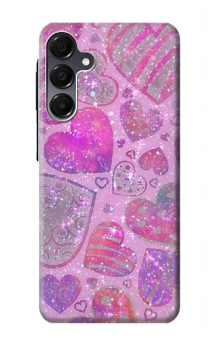 S3710 Coeur d'amour rose Etui Coque Housse pour Samsung Galaxy A16 5G