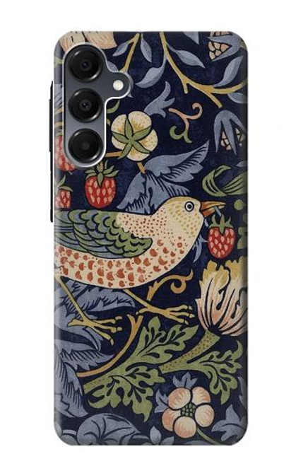 S3791 William Morris Strawberry Thief Fabric Etui Coque Housse pour Samsung Galaxy A16 5G
