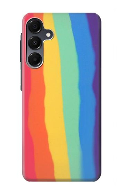 S3799 Arc-en-ciel aquarelle vertical mignon Etui Coque Housse pour Samsung Galaxy A16 5G