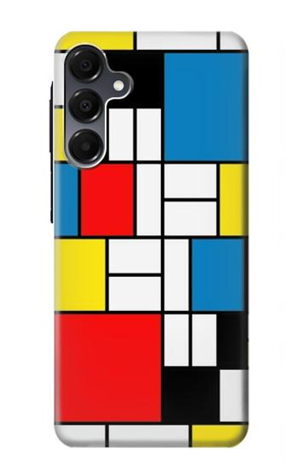 S3814 Composition de dessin au trait Piet Mondrian Etui Coque Housse pour Samsung Galaxy A16 5G