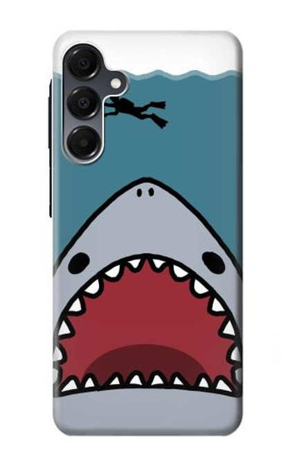 S3825 Plongée en mer de requin de dessin animé Etui Coque Housse pour Samsung Galaxy A16 5G