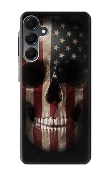 S3850 Crâne de drapeau américain Etui Coque Housse pour Samsung Galaxy A16 5G