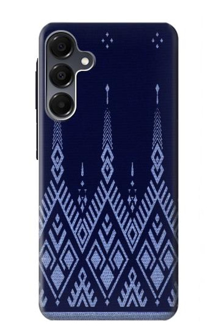 S3950 Motif textile thaïlandais bleu Etui Coque Housse pour Samsung Galaxy A16 5G