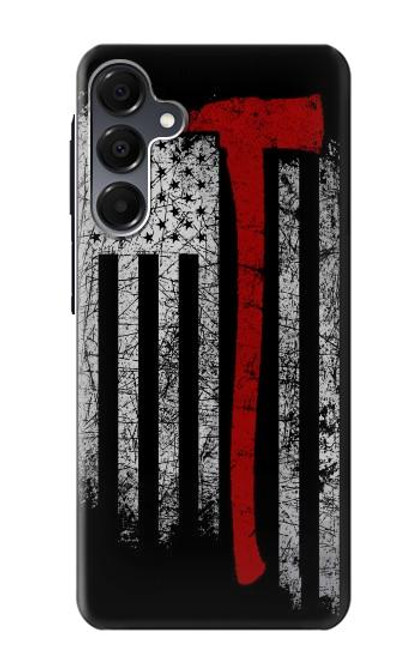 S3958 Drapeau de hache de pompier Etui Coque Housse pour Samsung Galaxy A16 5G