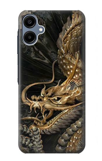 S0426 Dragon d'or Etui Coque Housse pour Samsung Galaxy A06