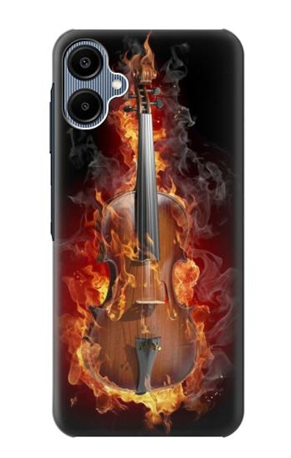 S0864 Violon feu Etui Coque Housse pour Samsung Galaxy A06