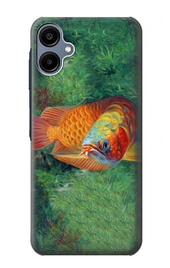 S1157 Rouge Arowana Poisson Etui Coque Housse pour Samsung Galaxy A06