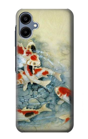 S1654 Carpe Koï poisson Peinture Art Etui Coque Housse pour Samsung Galaxy A06