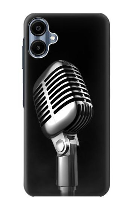 S1672 Rétro Musique Jazz Microphone Etui Coque Housse pour Samsung Galaxy A06