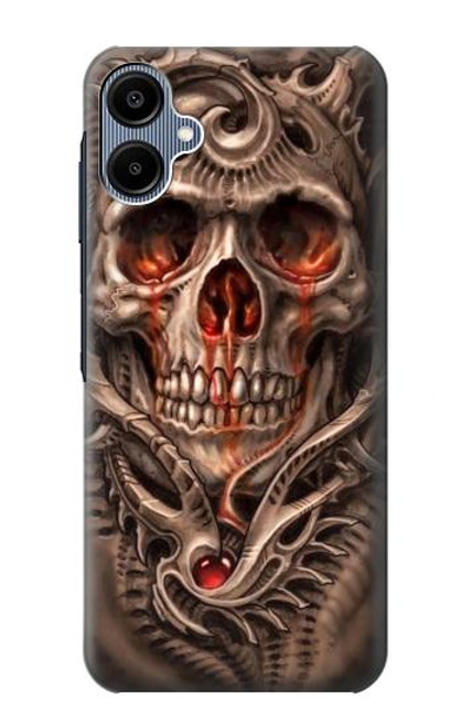 S1675 Crâne sang Tatouage Etui Coque Housse pour Samsung Galaxy A06