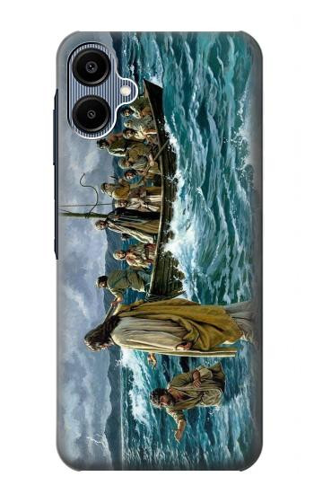 S1722 Jésus marcher sur la mer Etui Coque Housse pour Samsung Galaxy A06