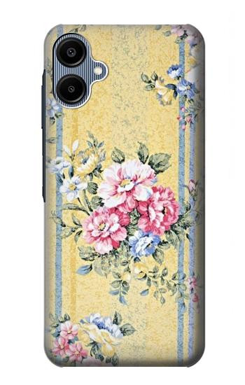S2229 Fleurs millésimé Etui Coque Housse pour Samsung Galaxy A06