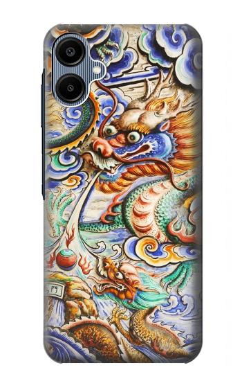 S2584 Traditionnel dragon chinois Art Etui Coque Housse pour Samsung Galaxy A06