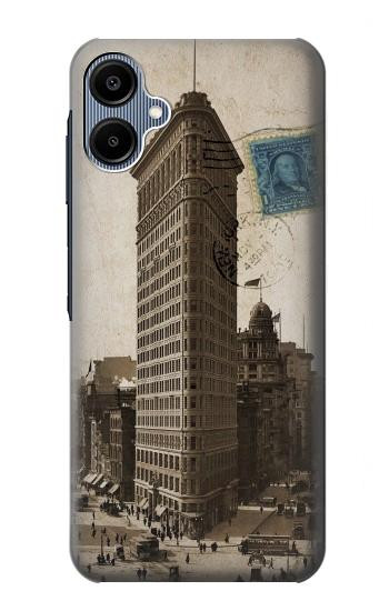 S2832 New York 1903 Flatiron Cartes Postales Bâtiment Etui Coque Housse pour Samsung Galaxy A06