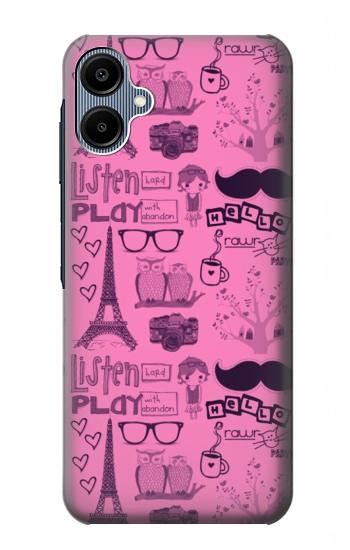 S2885 Paris Rose Etui Coque Housse pour Samsung Galaxy A06