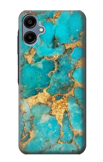S2906 Aqua Turquoise Pierre Etui Coque Housse pour Samsung Galaxy A06