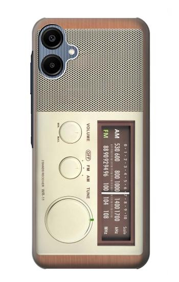 S3165 FM AM en bois Récepteur graphique Etui Coque Housse pour Samsung Galaxy A06