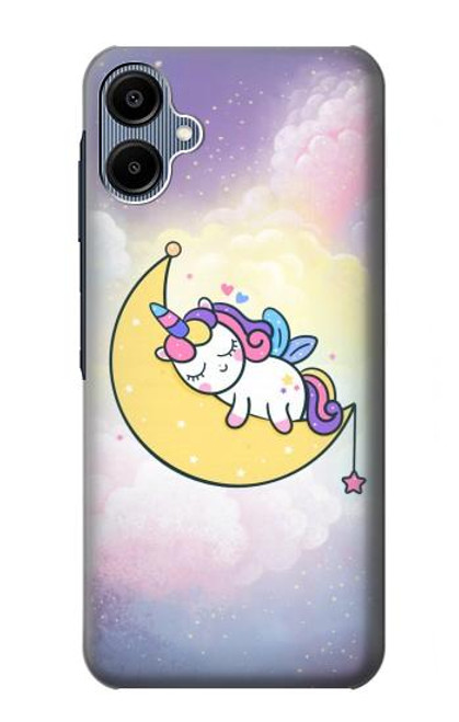 S3485 Mignon sommeil Licorne Etui Coque Housse pour Samsung Galaxy A06