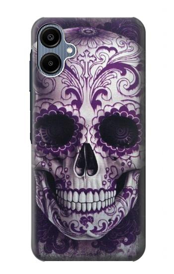 S3582 Crâne pourpre sucre Etui Coque Housse pour Samsung Galaxy A06