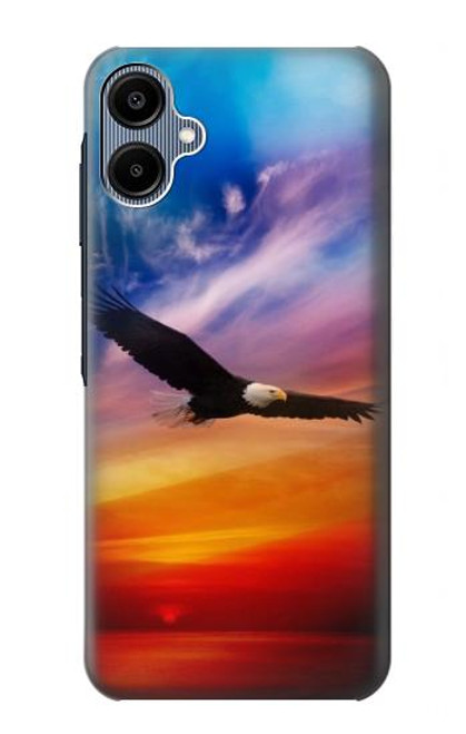 S3841 Pygargue à tête blanche volant dans un ciel coloré Etui Coque Housse pour Samsung Galaxy A06