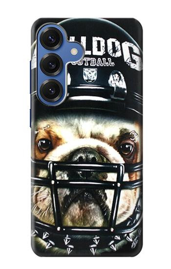 S0098 Bouledogue Football américain Etui Coque Housse pour Samsung Galaxy S25