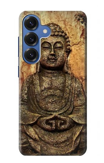 S0344 Bouddha Rocher Etui Coque Housse pour Samsung Galaxy S25
