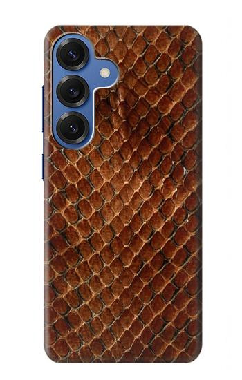 S0555 serpent Peau Etui Coque Housse pour Samsung Galaxy S25