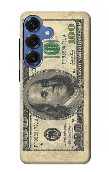 S0702 Dollars d'argent Etui Coque Housse pour Samsung Galaxy S25