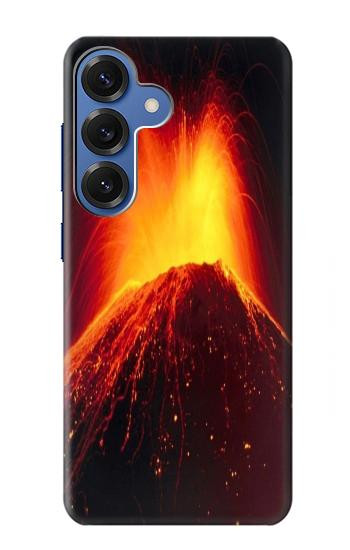 S0745 Volcan Lave Etui Coque Housse pour Samsung Galaxy S25