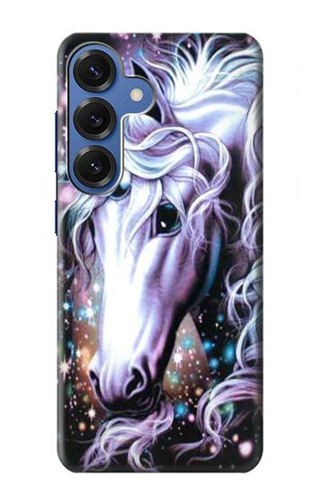 S0749 licorne Cheval Etui Coque Housse pour Samsung Galaxy S25