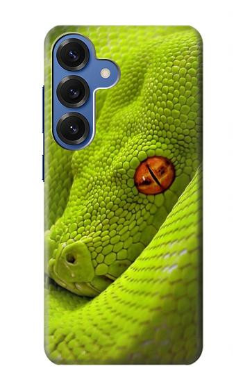 S0785 Serpent vert Etui Coque Housse pour Samsung Galaxy S25