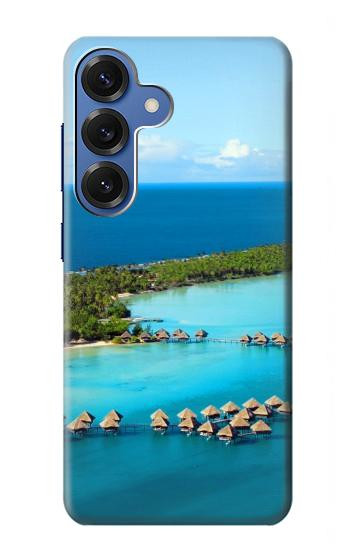 S0844 Bora Bora Etui Coque Housse pour Samsung Galaxy S25