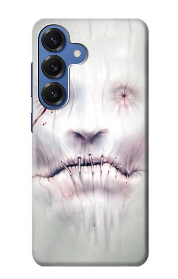 S0884 Visage d'horreur Etui Coque Housse pour Samsung Galaxy S25