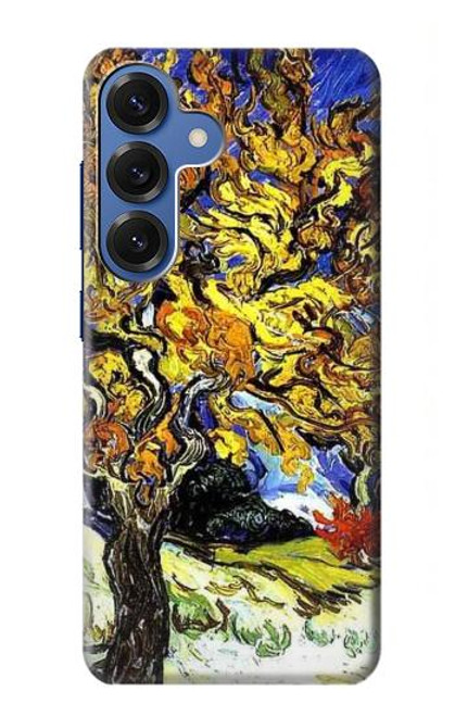 S0902 Mûrier Van Gogh Etui Coque Housse pour Samsung Galaxy S25