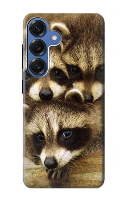 S0977 Les ratons laveurs bébé Etui Coque Housse pour Samsung Galaxy S25