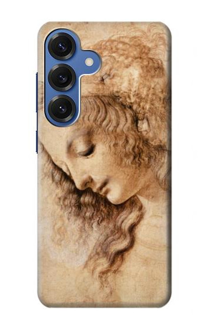 S1045 Leonardo da Vinci Femme Head Etui Coque Housse pour Samsung Galaxy S25