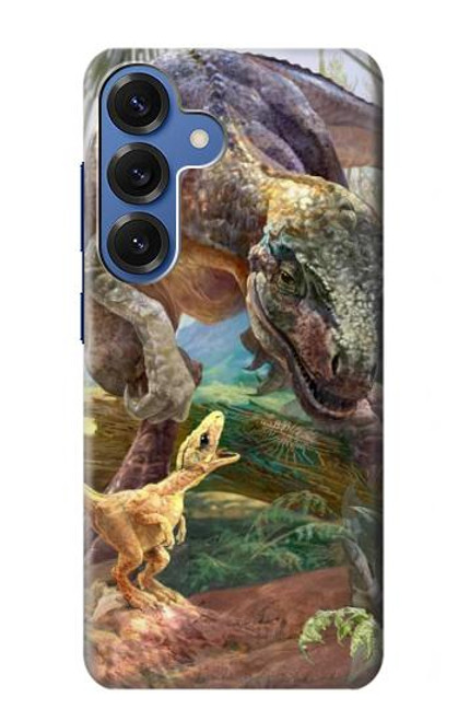 S1290 Dinosaures T-Rex Etui Coque Housse pour Samsung Galaxy S25