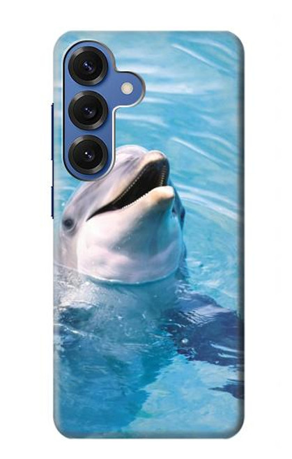 S1291 Les Dauphins en Mer Etui Coque Housse pour Samsung Galaxy S25