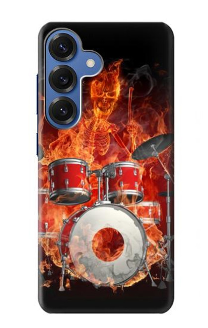S1431 crâne de tambour Etui Coque Housse pour Samsung Galaxy S25