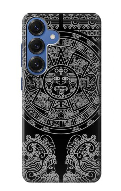 S1838 Motif maya Etui Coque Housse pour Samsung Galaxy S25