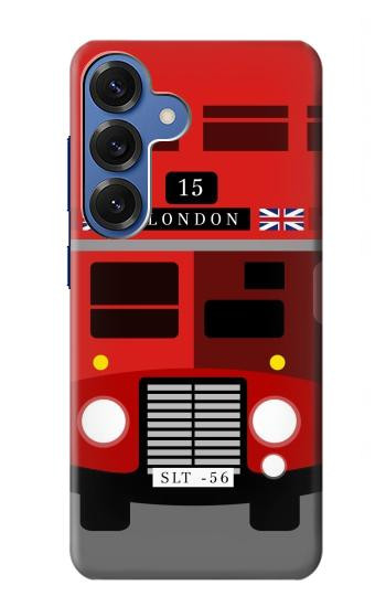 S2058 Angleterre britannique Bus Etui Coque Housse pour Samsung Galaxy S25