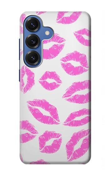 S2214 Bisous Lèvres roses Etui Coque Housse pour Samsung Galaxy S25