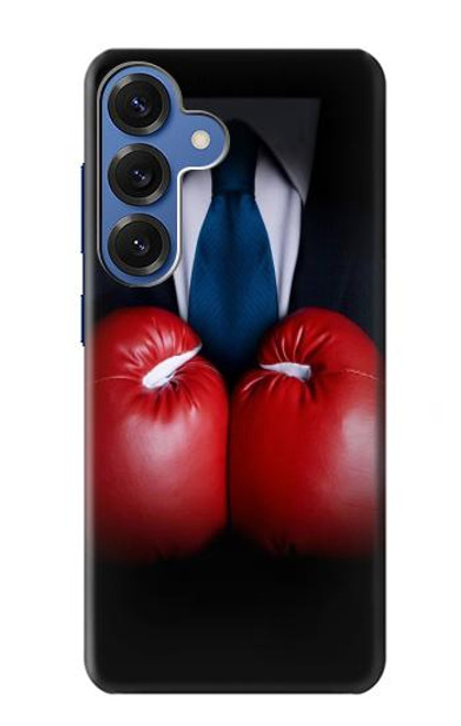S2261 Homme d'affaires Noir Costume avec des gants de boxe Etui Coque Housse pour Samsung Galaxy S25