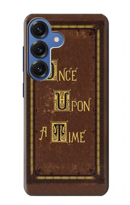 S2824 Il était une Fois Livre Couverture Etui Coque Housse pour Samsung Galaxy S25