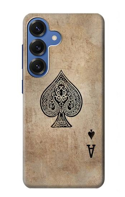 S2928 Ace Carte pique millésimé Etui Coque Housse pour Samsung Galaxy S25