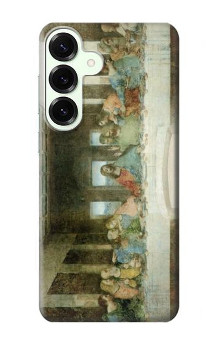 S0173 Leonardo Da Vinci La Cène Etui Coque Housse pour Samsung Galaxy S25 Plus